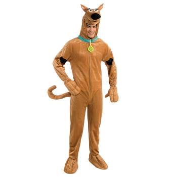 Scooby Doo Hooded Jumpsuit Deluxe Costume Adult Size Std