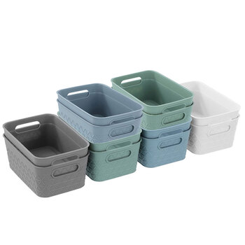 12pc BoxswedenTrinity Basket 16.5x10.5x6.5cm Assorted 