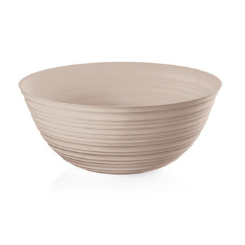 Guzzini Tierra Plastic 30cm/5L Round Bowl XL - Taupe