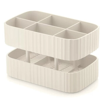 Guzzini 17x11cm Cutlery Drainer Utensil Storage Holder - White