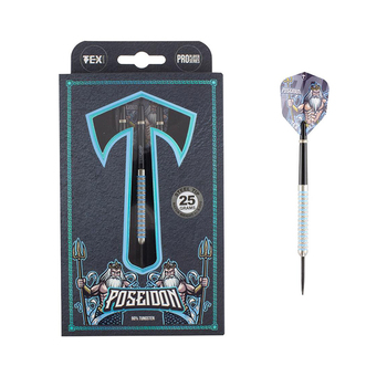 TEX 25g Poseidon 90% Tungsten Darts Barrel Shaft TEX Grip