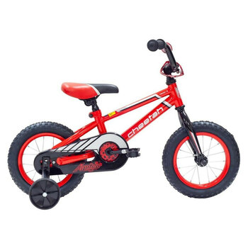 Cheetah Amigo Boys 12 Inch Bike Gloss Red/Black/Silver 2-4y