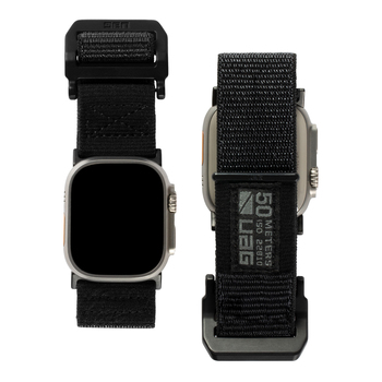 Urban Armour Gear Active Strap Band For Apple watch 49/45mm Graphite Black