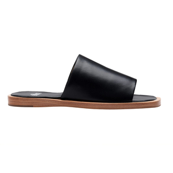 Rollie Women's Alpha Leather Slide Black US8/EU39