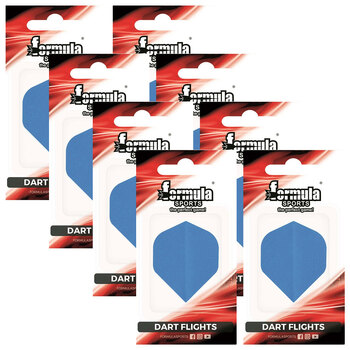 8x 3pc Formula Sports Polyester Plain Dart Flights Standard Set Assorted