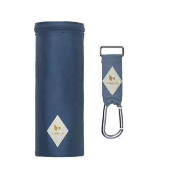 Fabelab Insulated 24cm Bottle Bag w/ Pram Strap - Navy