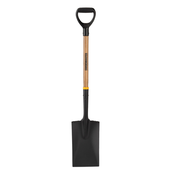 Gardenmaster Spade Poly D Wood Short Handle Steel Blade