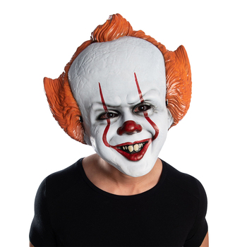 Stephen King It Pennywise Horror Clown Vacuform Mask Mens Costume