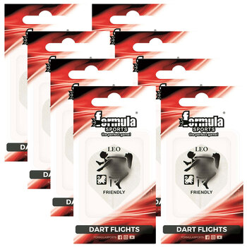 8x 3pc Formula Sports Metallic Zodiac Dart Flights Standard Set Assorted