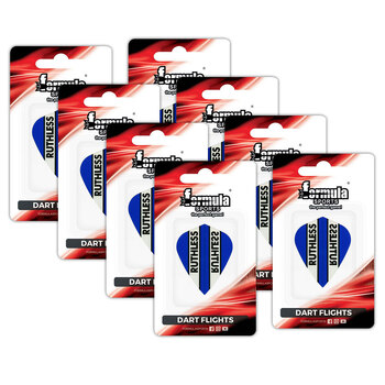 8x 3pc Formula Sports Ruthless Plain Dart Flights Kite Set