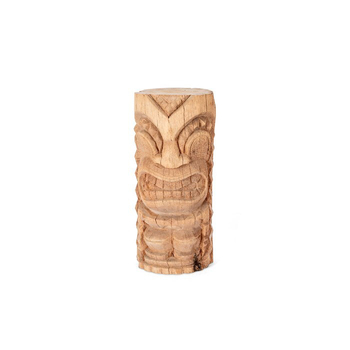 Tiki Statue 50cm Coconut Log Garden Ornament Decor Small - Natural