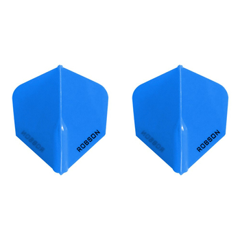 2x 3pc Robson Plus Dart Flights F Shape Accessory Set - Blue