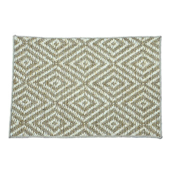 Solemate Latex Sisal 2 Tone Diamond 60x90cm Outdoor Doormat