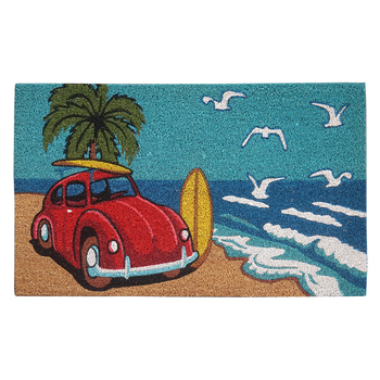 Solemate Latex VW Bug Beach 45x75cm Outdoor Doormat