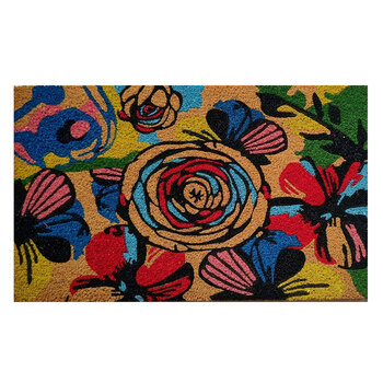 Solemate Latex Colourful Floral 45x75cm Outdoor Doormat