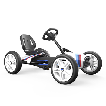 Berg BMW Street Racer Kids/Children's Pedal Go Kart White/Blue 3-8y