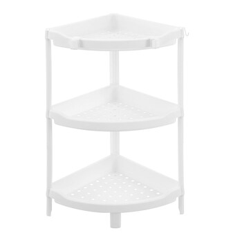 Boxsweden 3-Tier 70cm Corner Storage Shelf - White