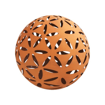 Ball Corten 40cm Moroccan Outdoor Ornament Yard/Patio Garden Decor