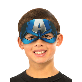 Marvel Avengers Captain America Plush Eye Mask Kids/Boys Superhero Costume