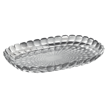 Guzzini Tiffany 45cm Rectangle Serving Tray Large - Grey