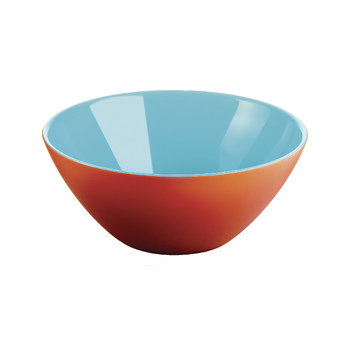 Guzzini My Fusion 20cm Plastic Bowl Food Container - Coral/Sea Blue