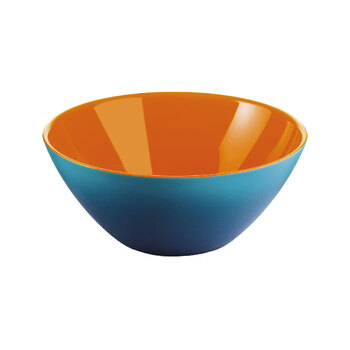 Guzzini My Fusion 20cm Plastic Bowl Food - Orange/Sea Blue