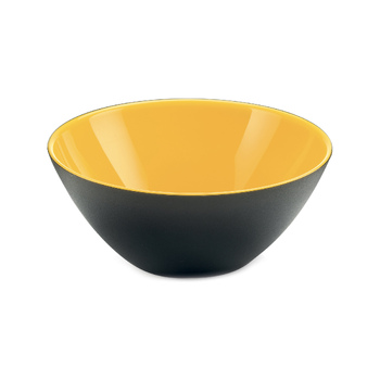 Guzzini My Fusion 20cm Plastic Bowl Food Container - Black/Yellow