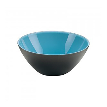 Guzzini My Fusion 20cm Plastic Bowl Food Container - Black/Blue