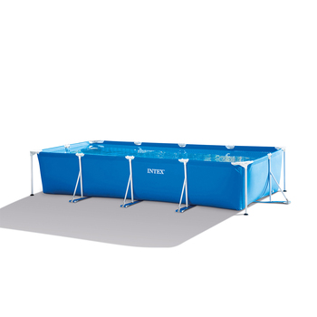 Intex 4.5x2.2m Rectangular Frame Above Ground Pool - Blue