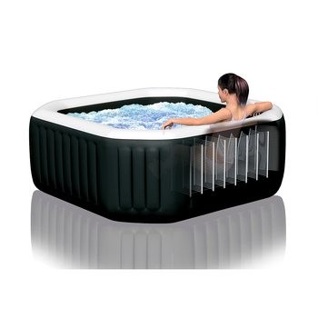 Intex PureSpa 218cm Jet & Bubble Deluxe Set - Black