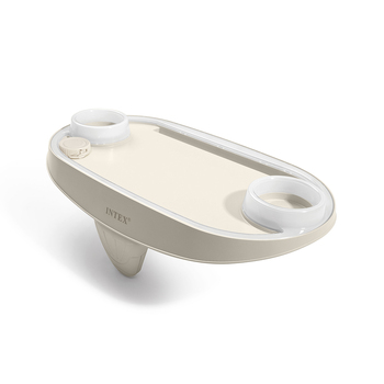 Intex Premium Tray For PureSpa Inflatable Hot Tub w/ Light - Cream