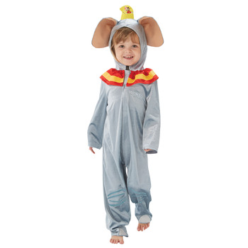 Rubies Dumbo The Elephant Jumpsuit Girls Dress Up Costume - Size M