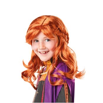 Disney Frozen 2 Anna Wig Kids/Child Auburn Hair Dress Up Accessory