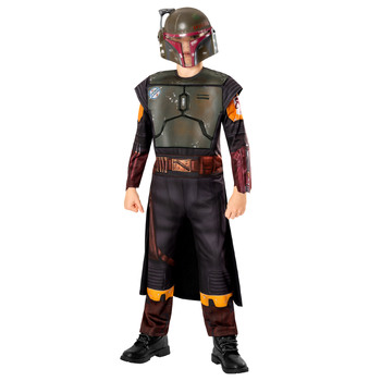 Star Wars Boba Fett Deluxe Kids Boys Dress Up Costume - Size 9-10