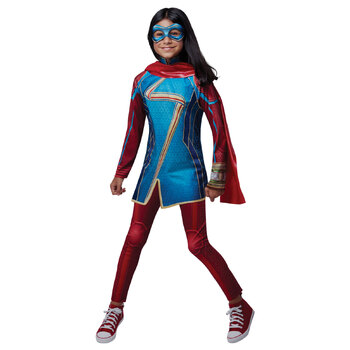 Marvel Ms Marvel Classic Girls Dress Up Costume - Size 7-8 YRS