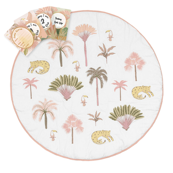 Lolli Living Play Mat With Milestone Cards Tropical