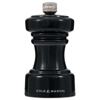 Cole & Mason Hoxton Black Gloss Salt Mill Grinder 104mm