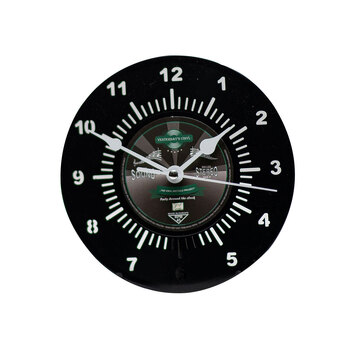 Yesterday’s Vinyl Music Lover Deskclock Black 18cm