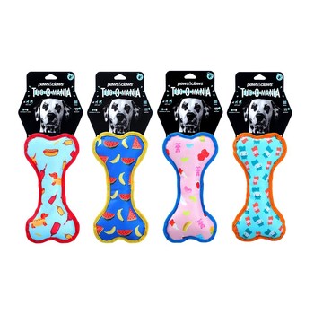 4PK Paws & Claws Tug-O-Mania Oxford Bone Toy 25x13x6cm Assorted