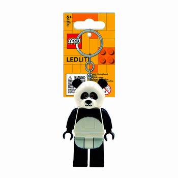 Lego Panda Guy Key Light Minifigure Keychain