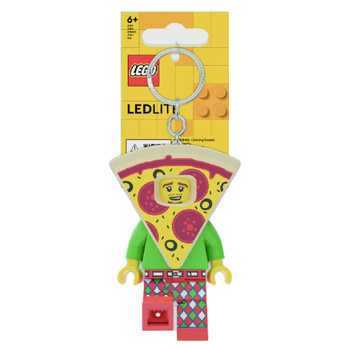 Lego Pizza Guy Key Light Minifigure Keychain