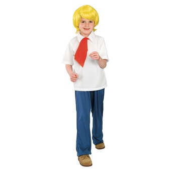 Scooby Doo Fred Jones Kids/Boys Dress Up Costume - Size M