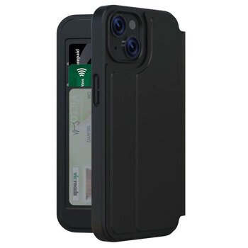 3sixT SlimFolio Protective Wallet Case For iPhone 14 Plus Black