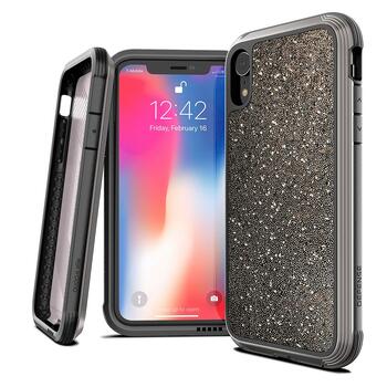 X-Doria Defense Lux Case For iPhone XS - Dark Glitter