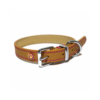 Rosewood Adjustable 73.5cm Leather Pet/Dog Collar Neck Choker Strap XL Brown