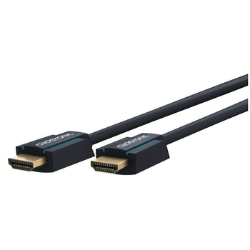 Clicktronic 50cm Slim Male HDMI 2.1 Cable Connector - Black