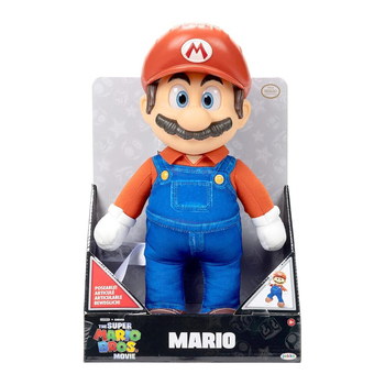 Nintendo Super Mario Movie 12''/30.5cm Roto Poseable Plush Mario 3y+