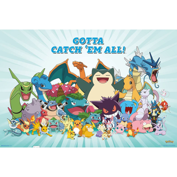 Impact Merch Pokemon All Time Favourites Regular Sized Poster 92x61cm