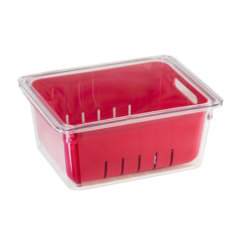 Oggi StoreFresh 22cm Fruit Berry Bin Storage Basket - Red