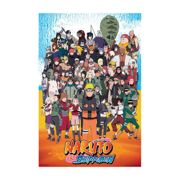 Impact Merch Naruto Shippuden Cast Regular Sized Poster 92x61cm